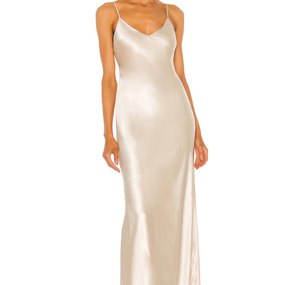 L’AGENCE Serita Dress size 6 Silk Champagne